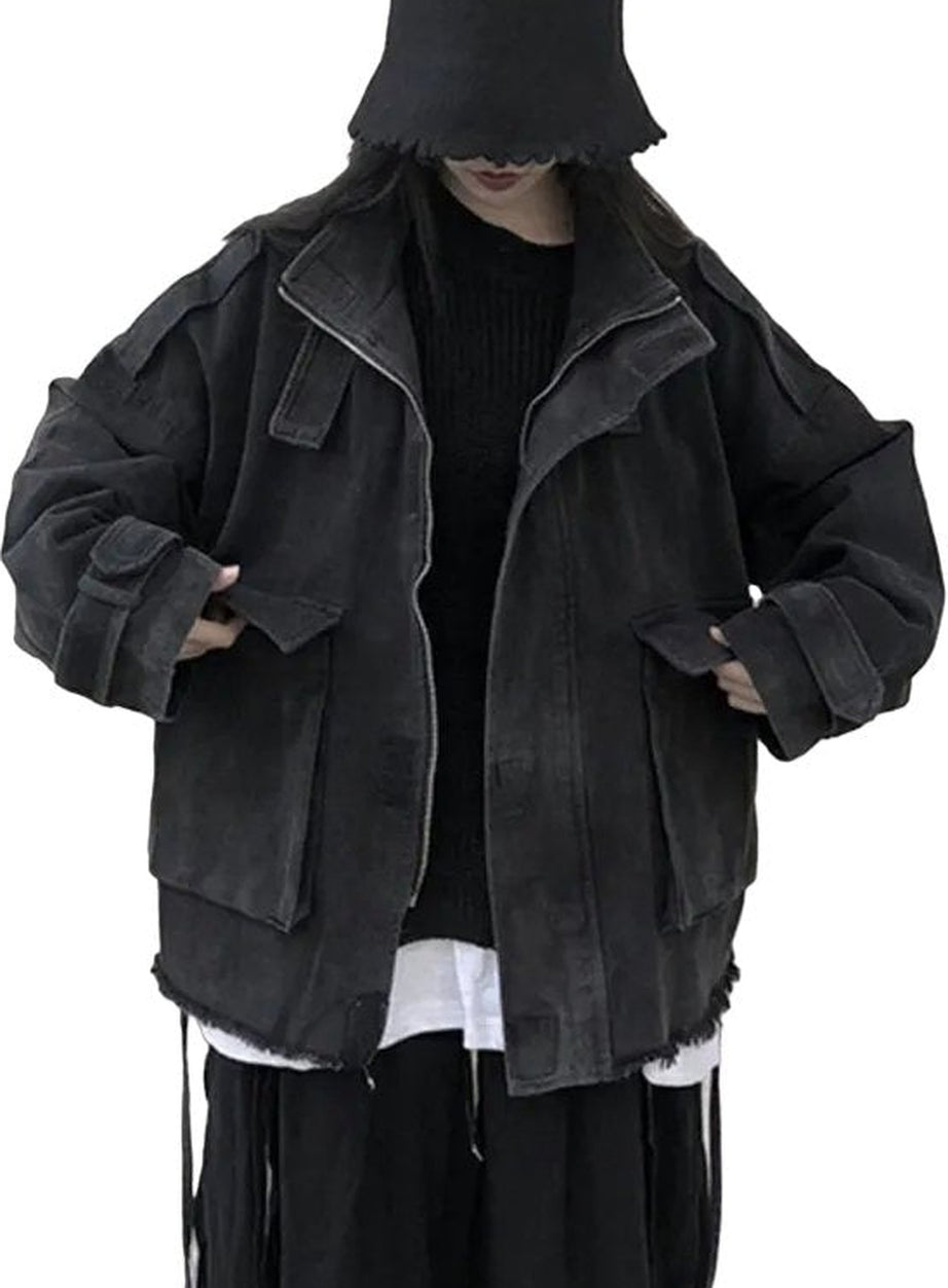 Y2k Korean Tassel Denim Jacket