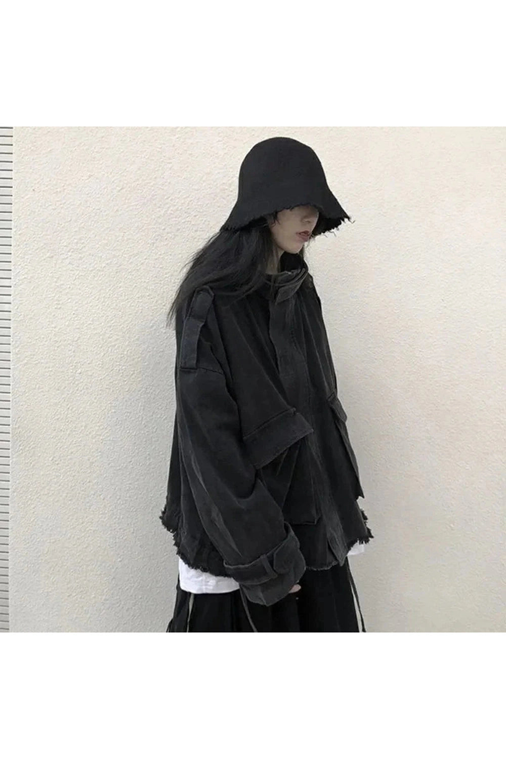 Y2k Korean Tassel Denim Jacket