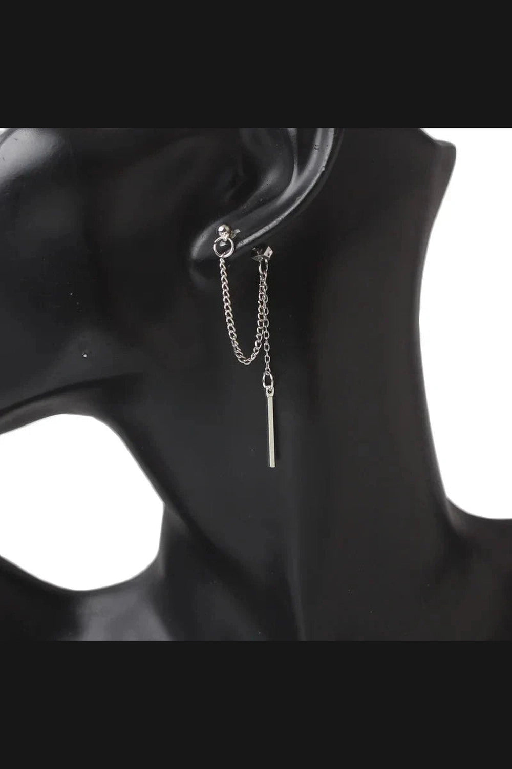 Y2k Korean Tassel Metal Dangle Earrings