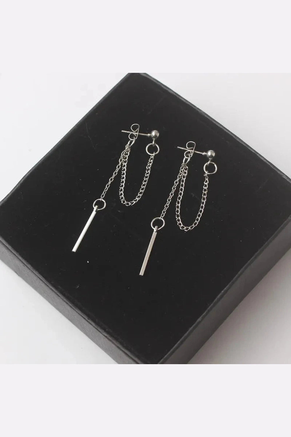 Y2k Korean Tassel Metal Dangle Earrings