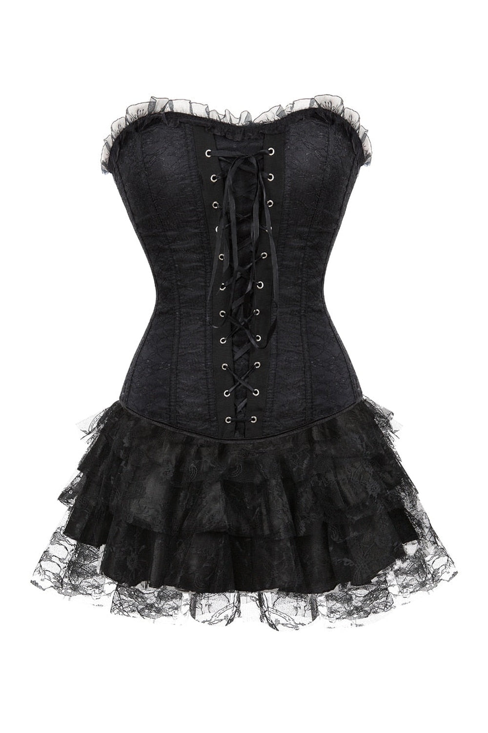 Y2k Lace Cover Overbust Corset