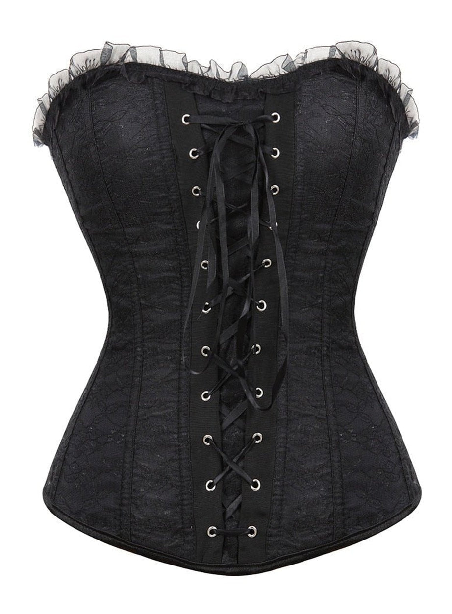 Y2k Lace Cover Overbust Corset