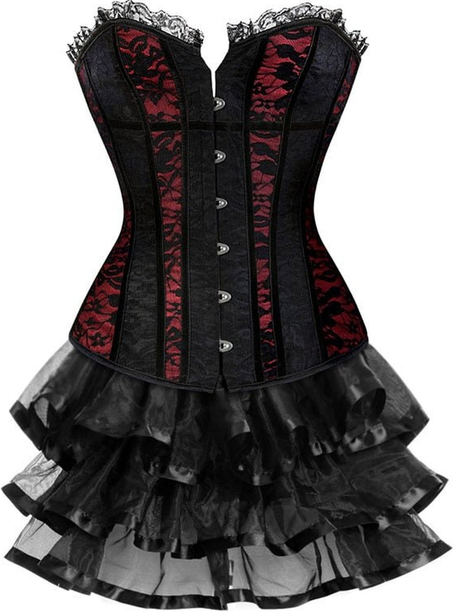 Y2k Lace Cover Overbust Corset