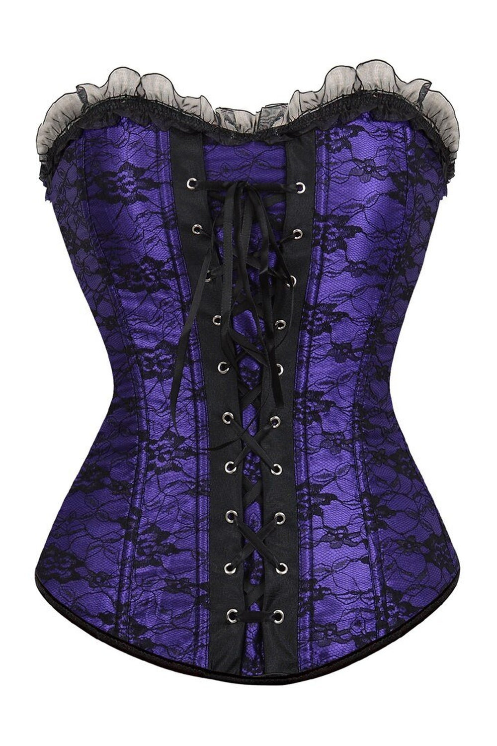 Y2k Lace Cover Overbust Corset