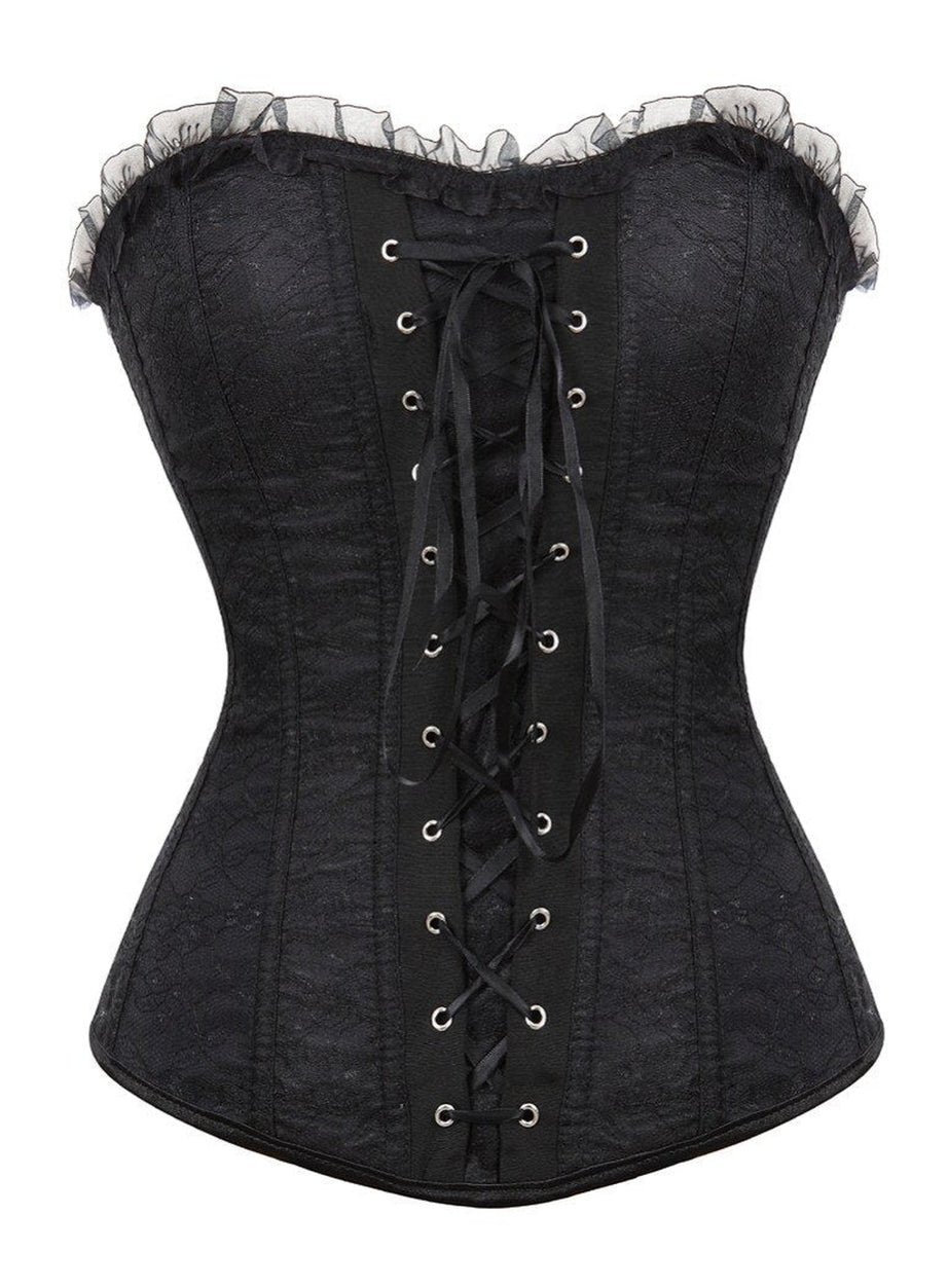 Y2k Lace Cover Overbust Corset