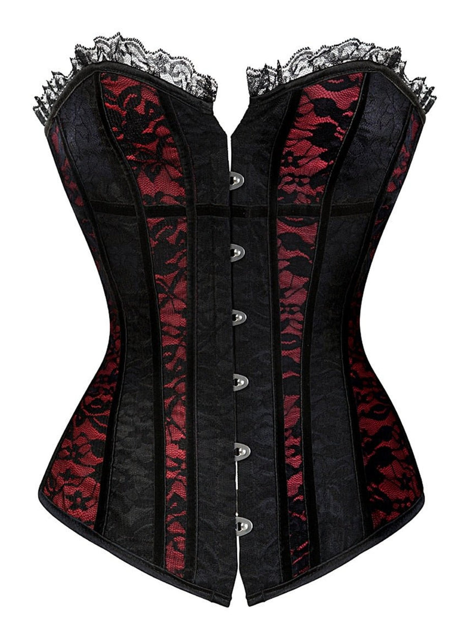 Y2k Lace Cover Overbust Corset