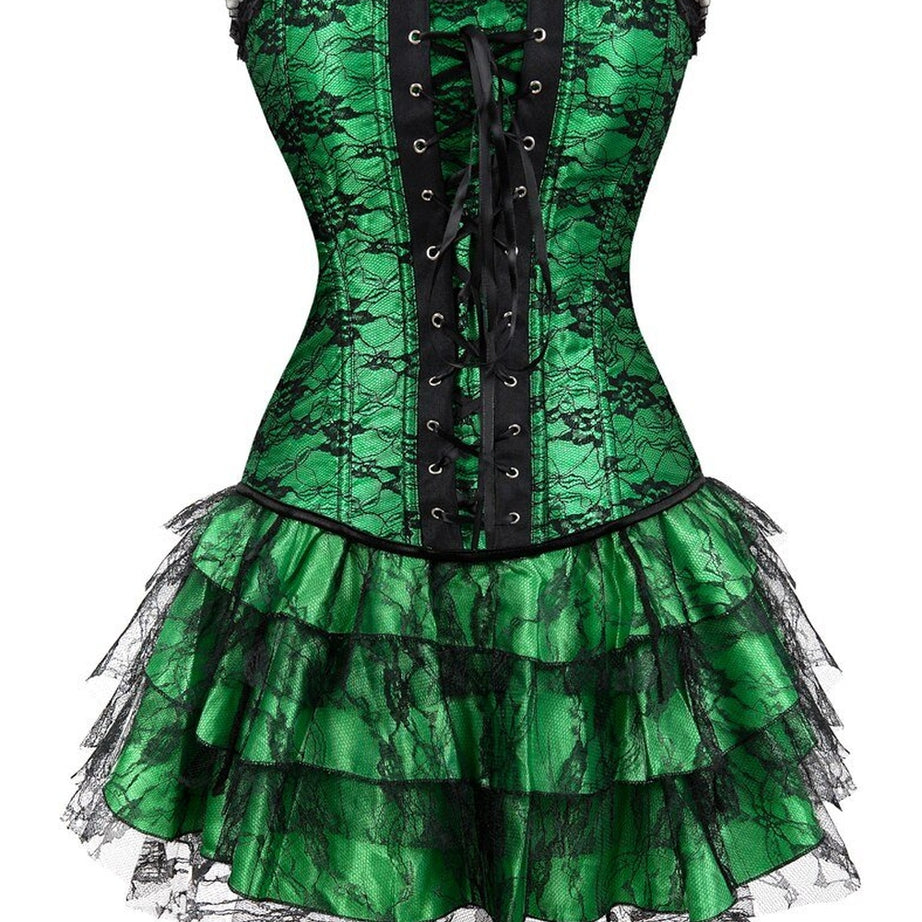 Y2k Lace Cover Overbust Corset
