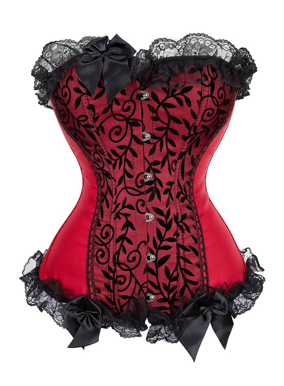 Y2k Lace Cover Overbust Corset