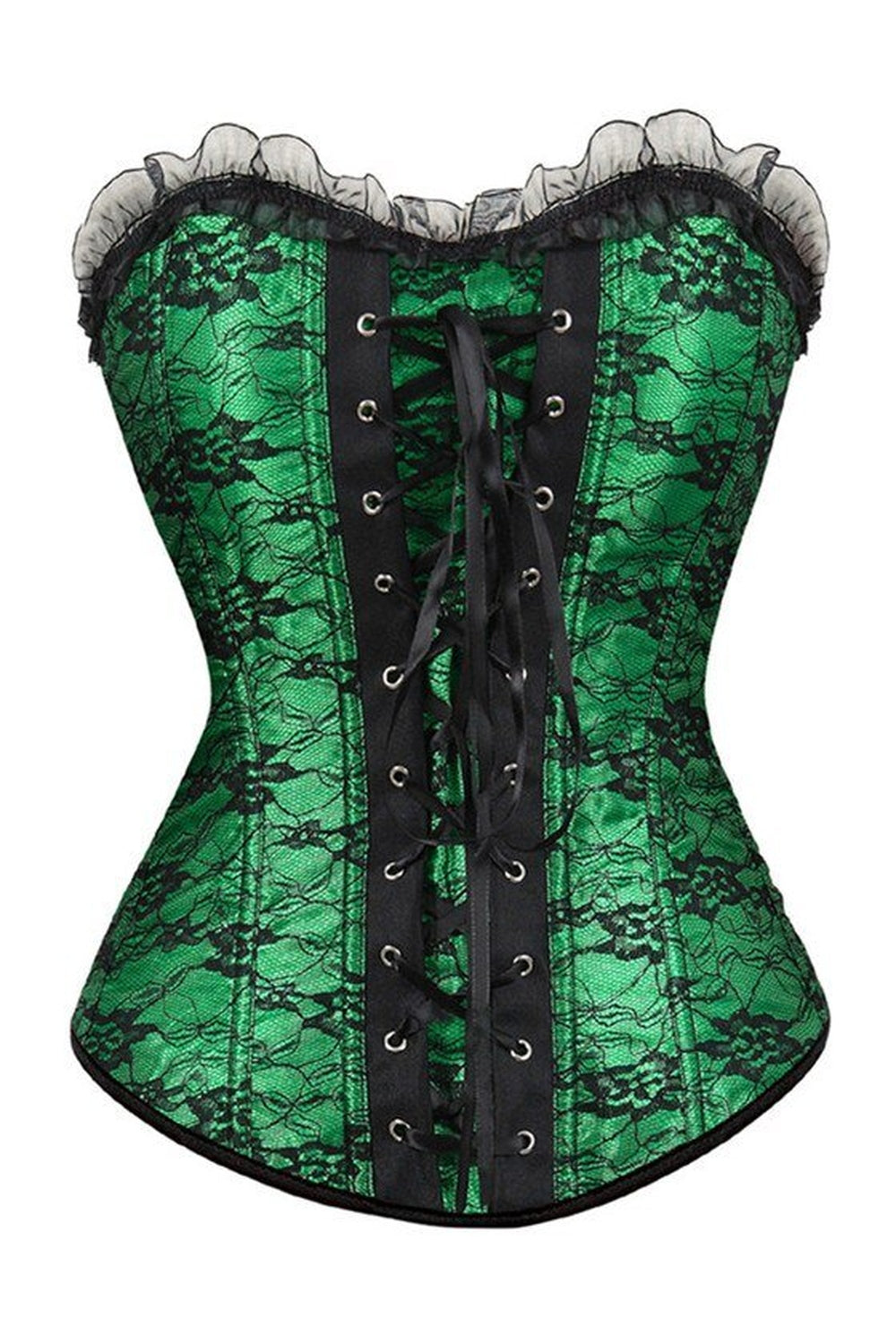 Y2k Lace Cover Overbust Corset