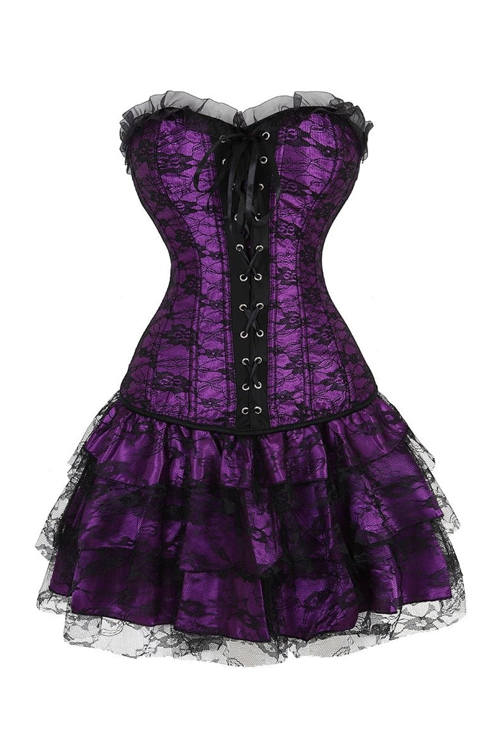 Y2k Lace Cover Overbust Corset