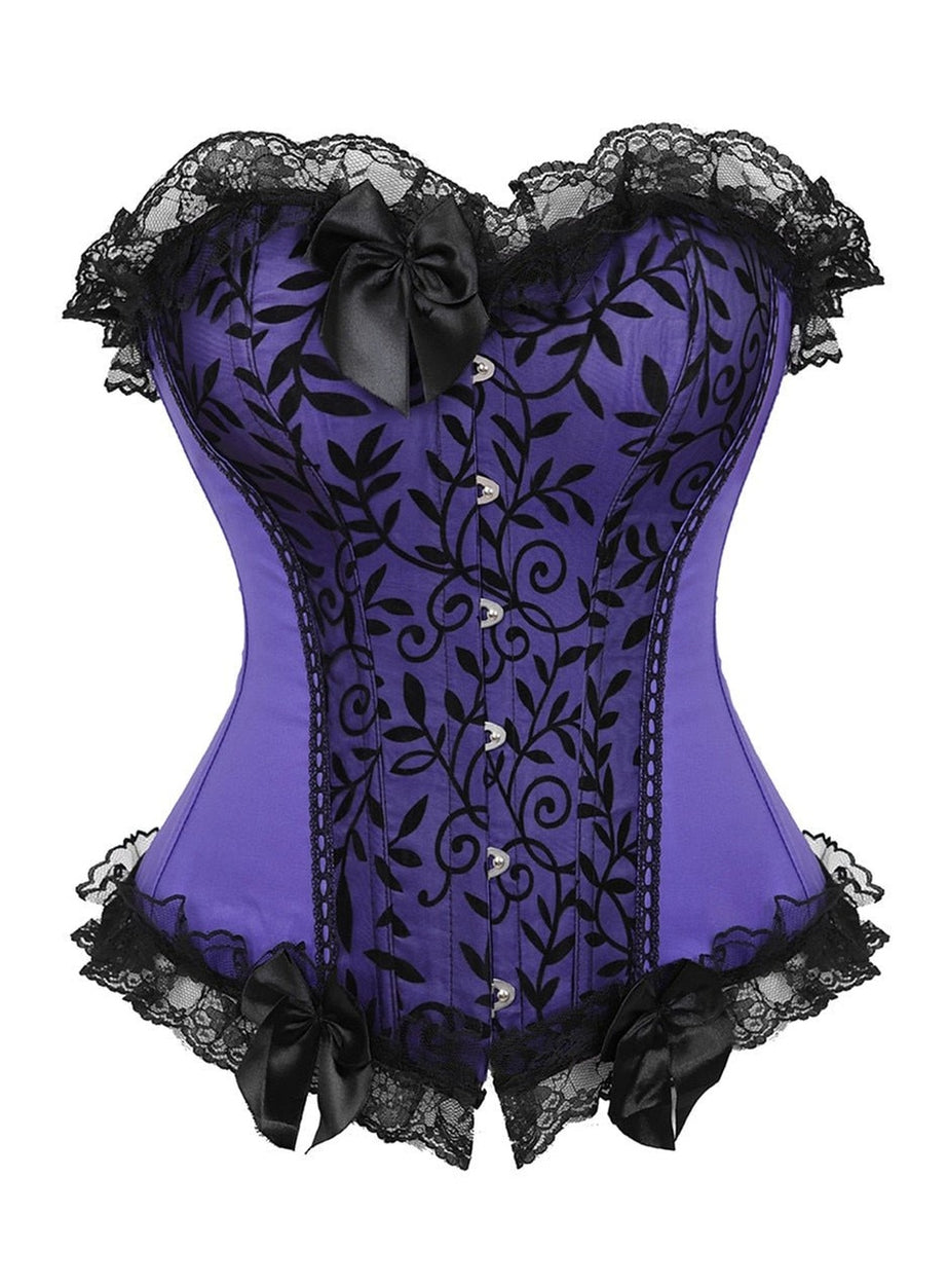 Y2k Lace Cover Overbust Corset