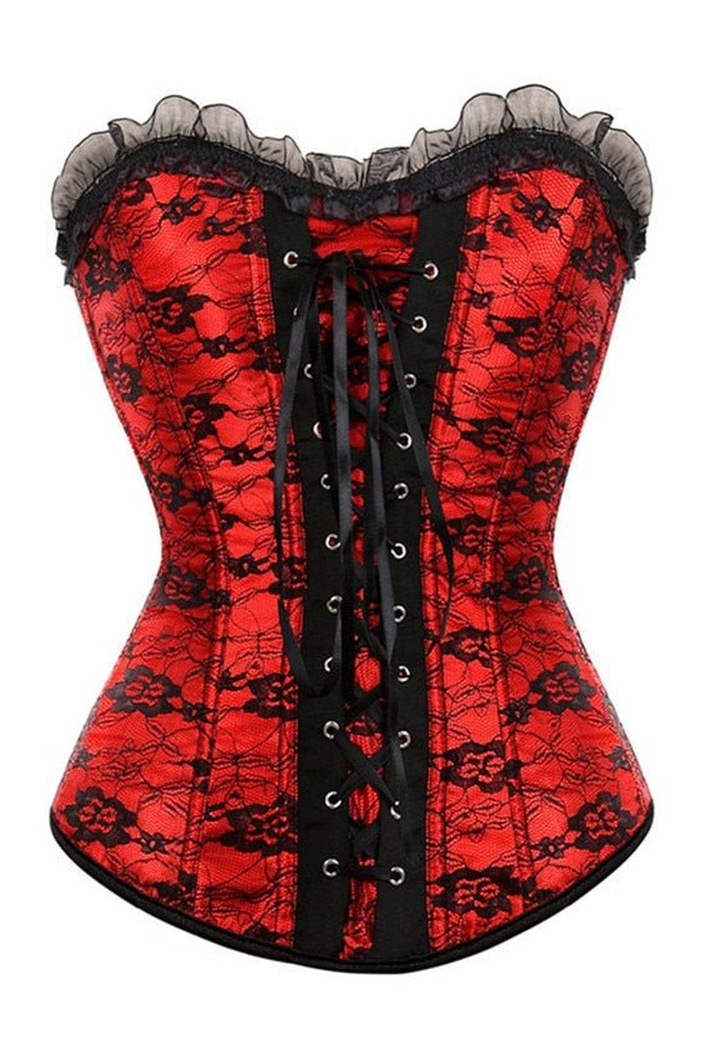 Y2k Lace Cover Overbust Corset