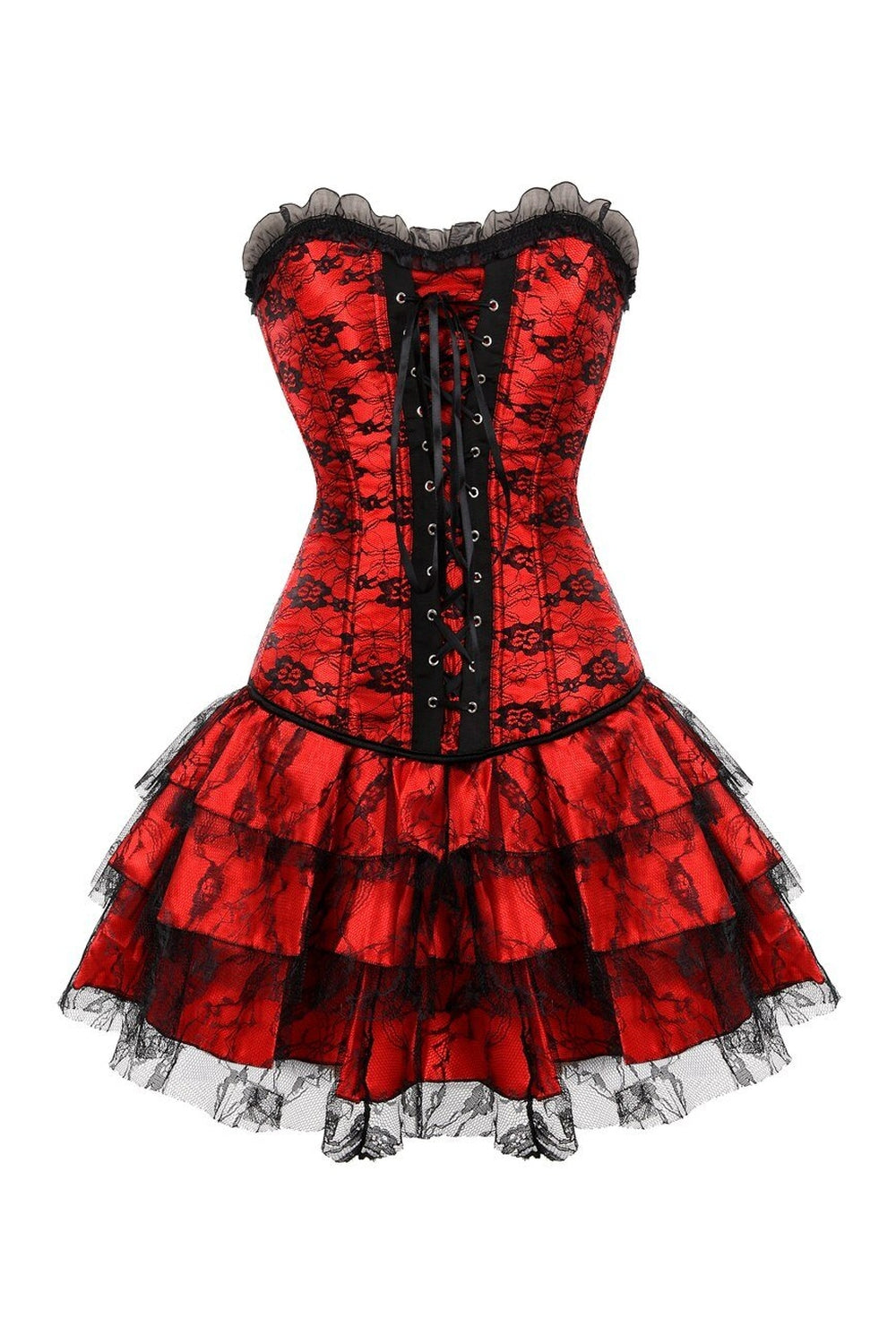 Y2k Lace Cover Overbust Corset