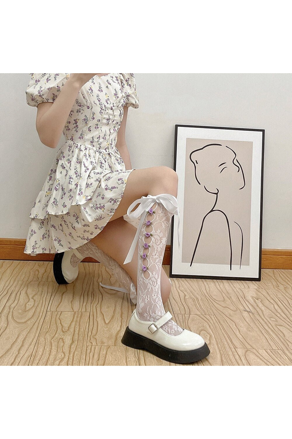 Y2k Lace Mesh Fishnet Stockings