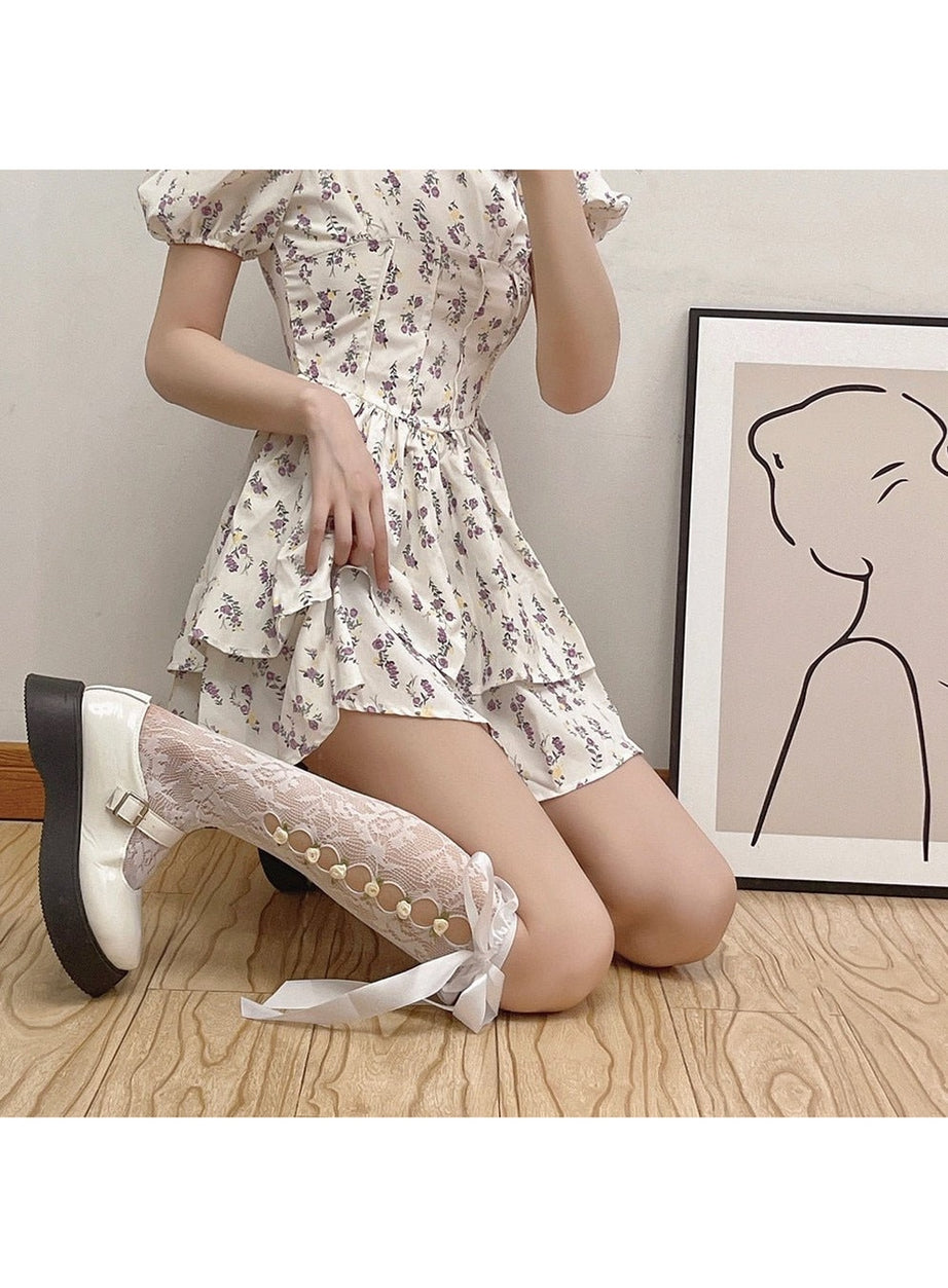 Y2k Lace Mesh Fishnet Stockings