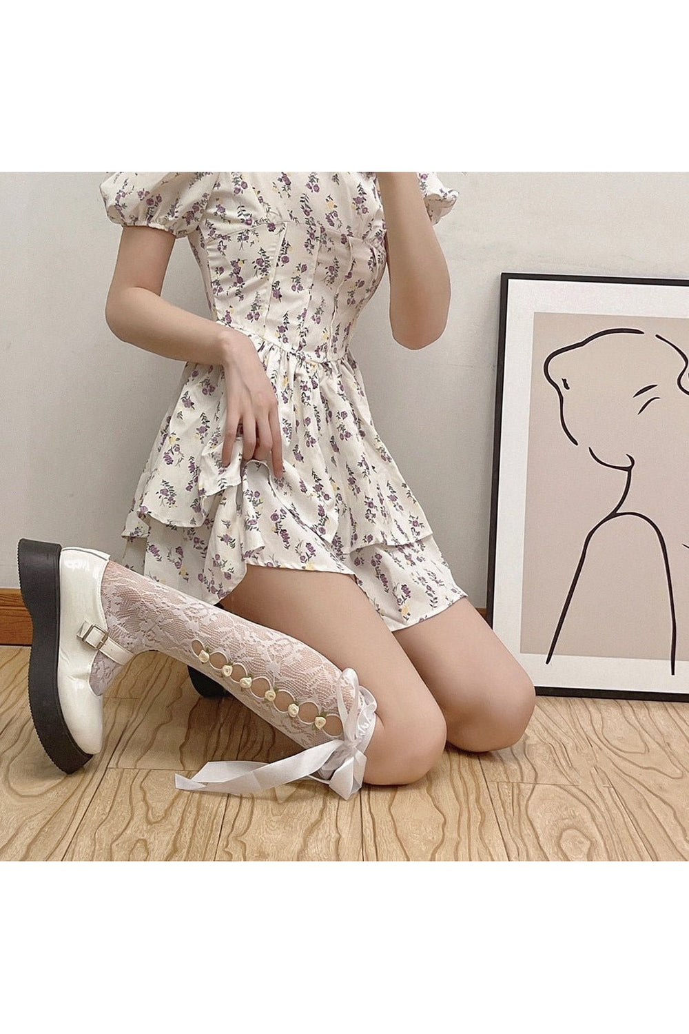 Y2k Lace Mesh Fishnet Stockings