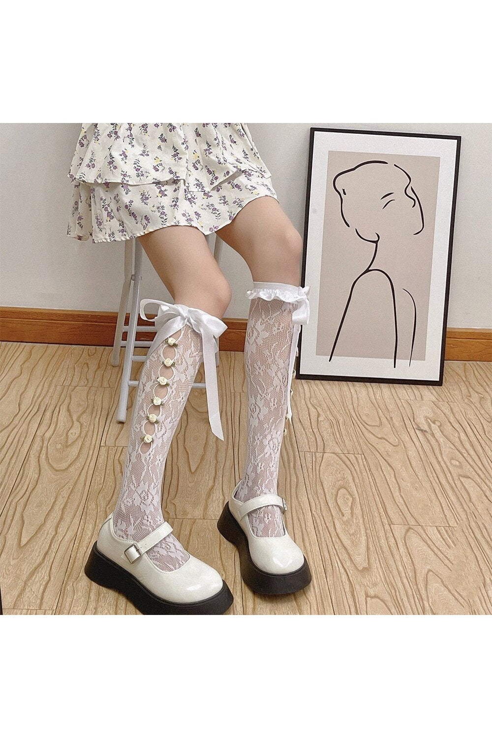 Y2k Lace Mesh Fishnet Stockings