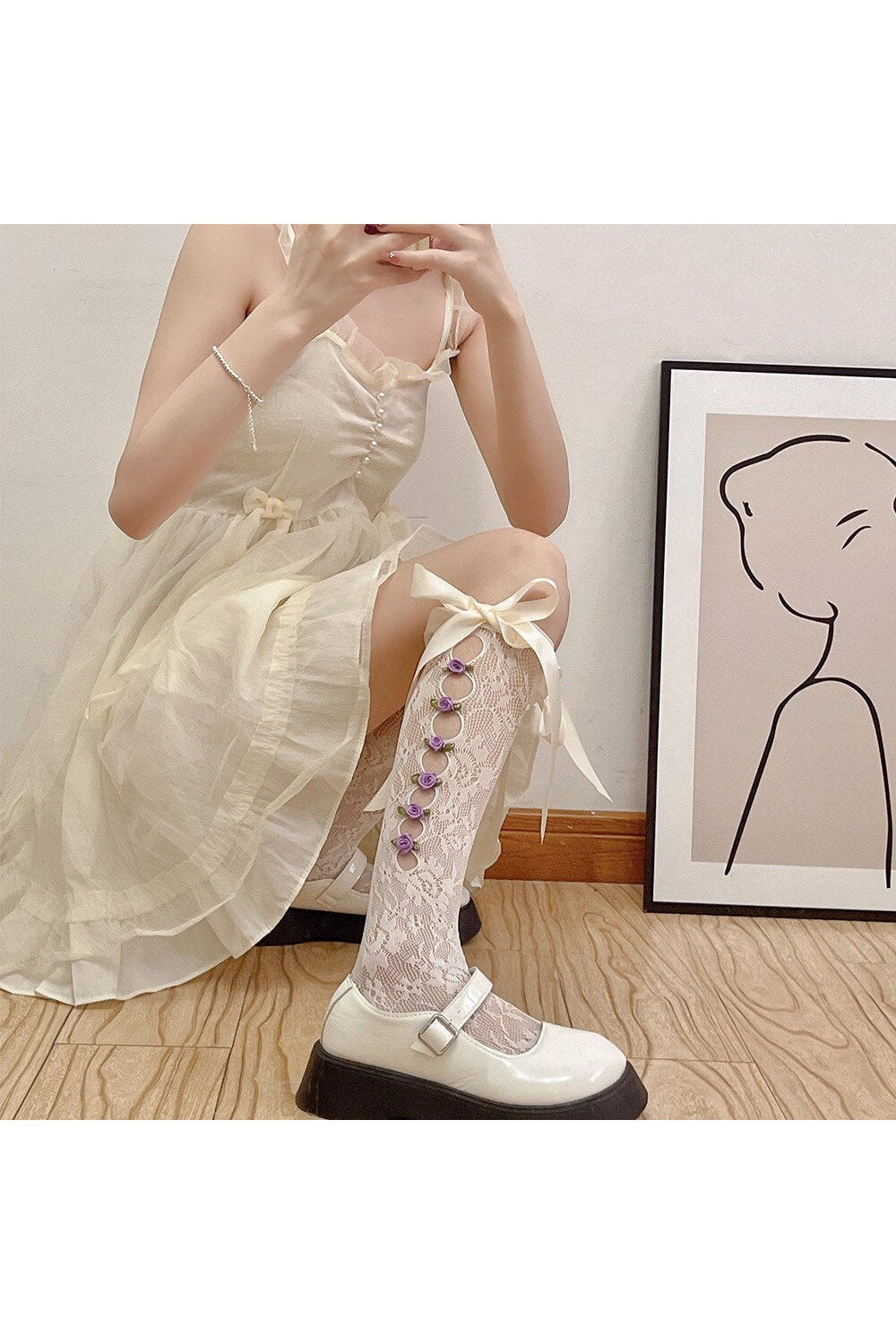 Y2k Lace Mesh Fishnet Stockings