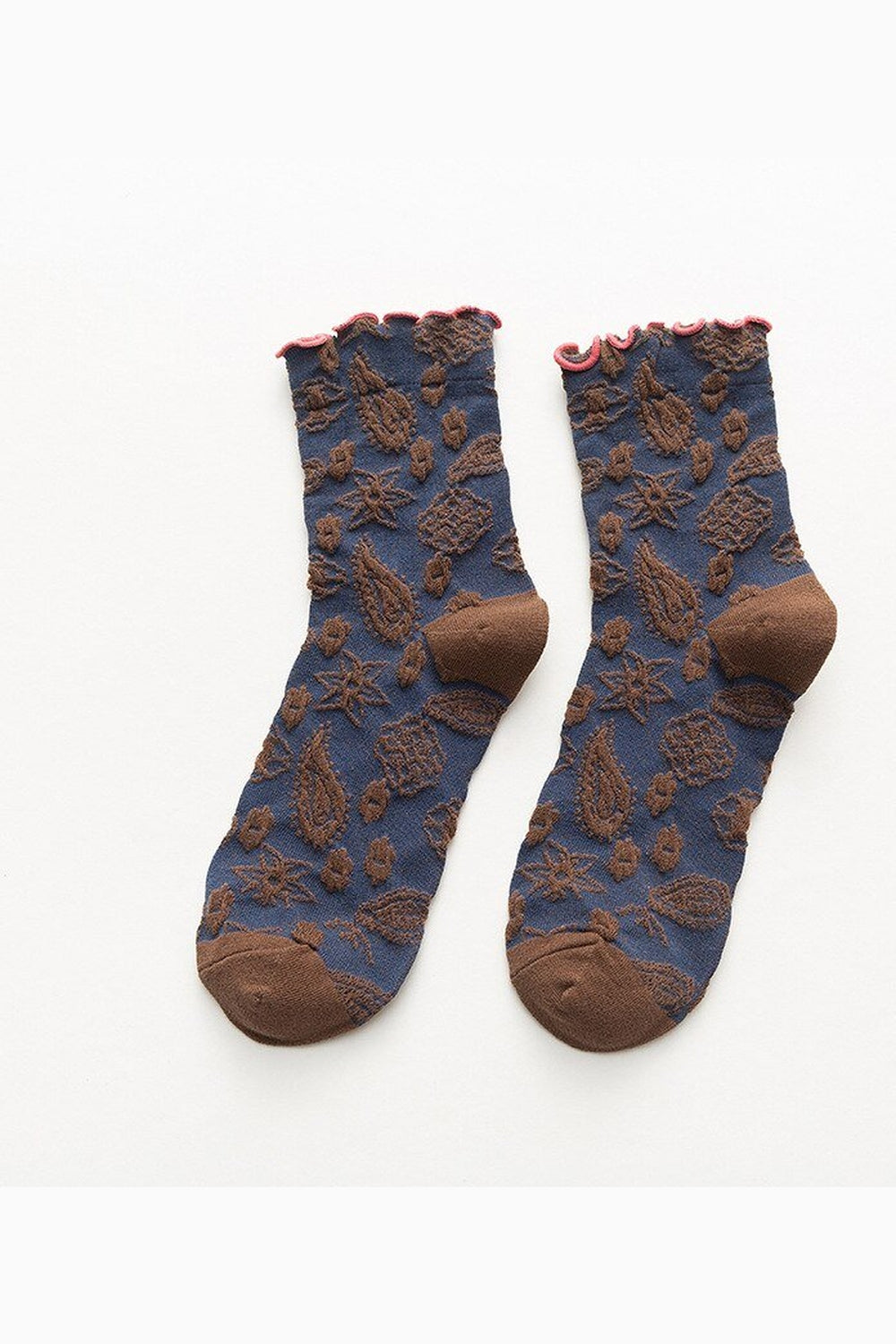 Y2k Lace Ruffle Embroidery Socks
