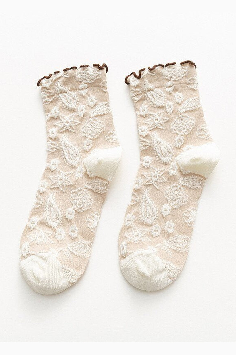 Y2k Lace Ruffle Embroidery Socks