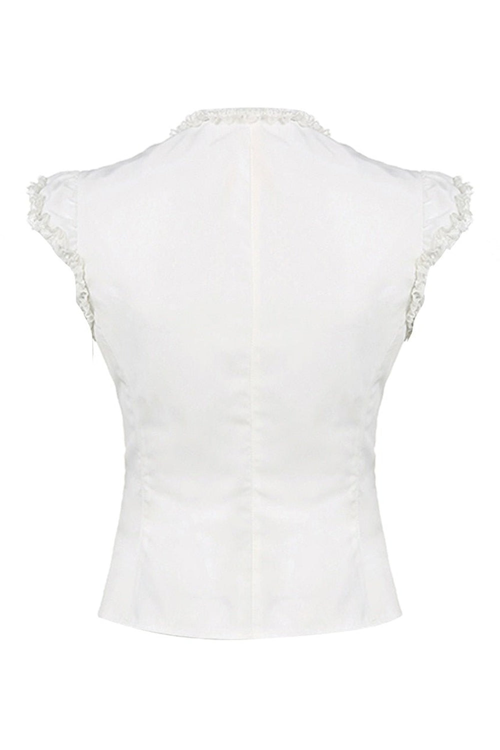 Y2k Lace Trim Cross Tie-up Tank Top