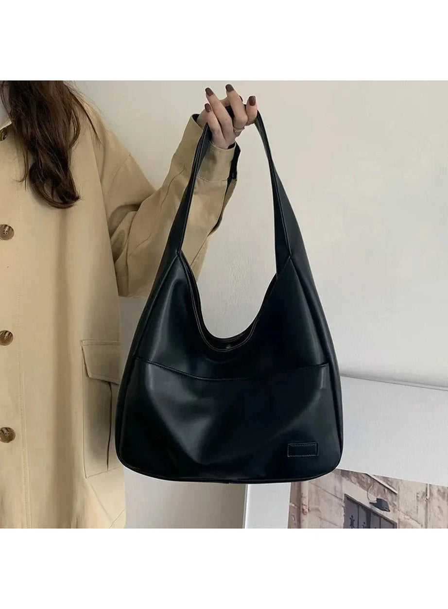 Y2k Large Casual Leather Handbag