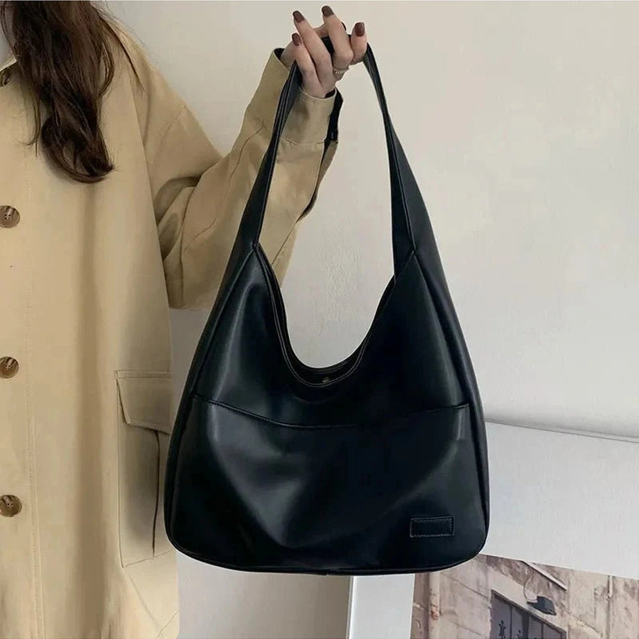 Y2k Large Casual Leather Handbag