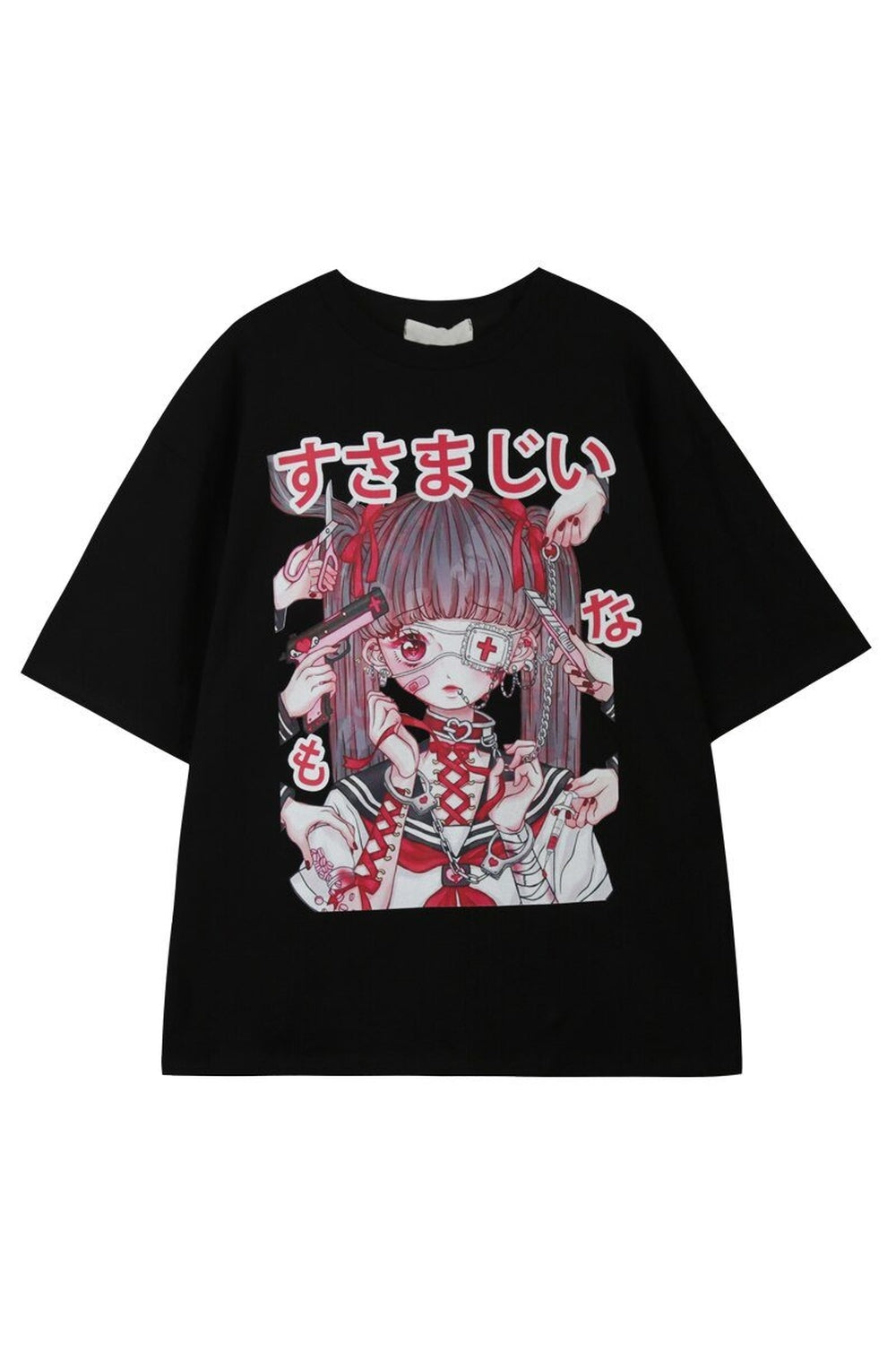 Y2k Large T-shirt with anime print