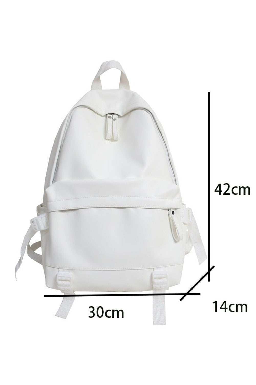 Y2k Leather Rucksack School Backpack