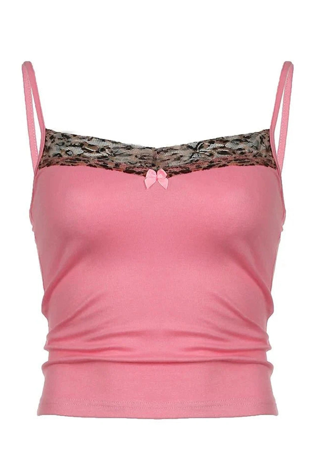 Y2k Leopard Print Cami Top