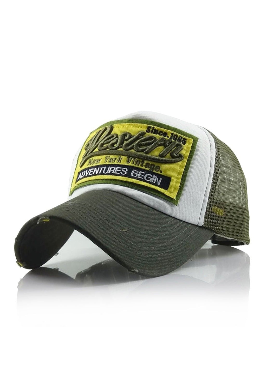 Y2k Letter Embroidery Mesh Baseball Cap