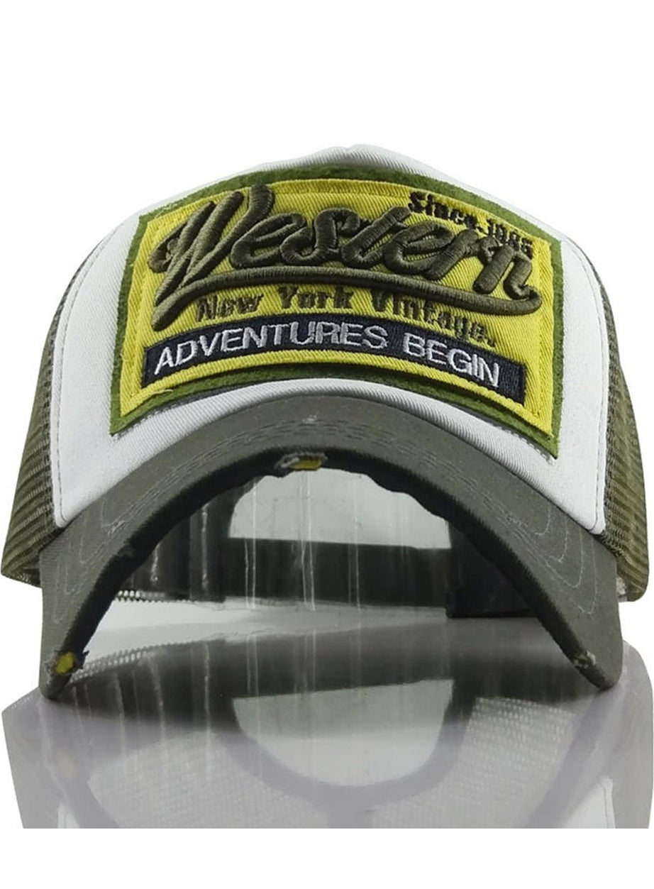 Y2k Letter Embroidery Mesh Baseball Cap