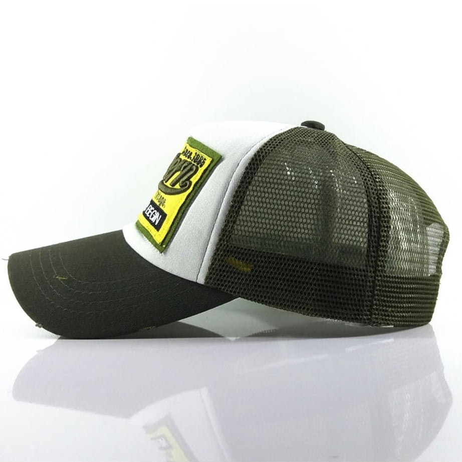 Y2k Letter Embroidery Mesh Baseball Cap