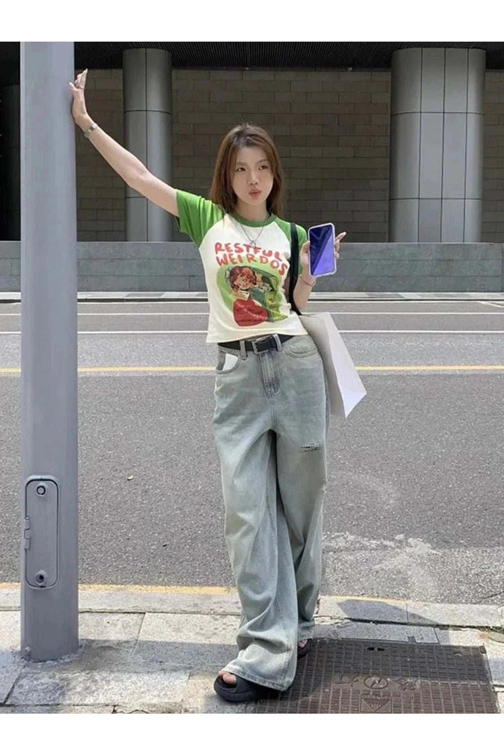 Y2k Letter Print Graphic T-Shirt