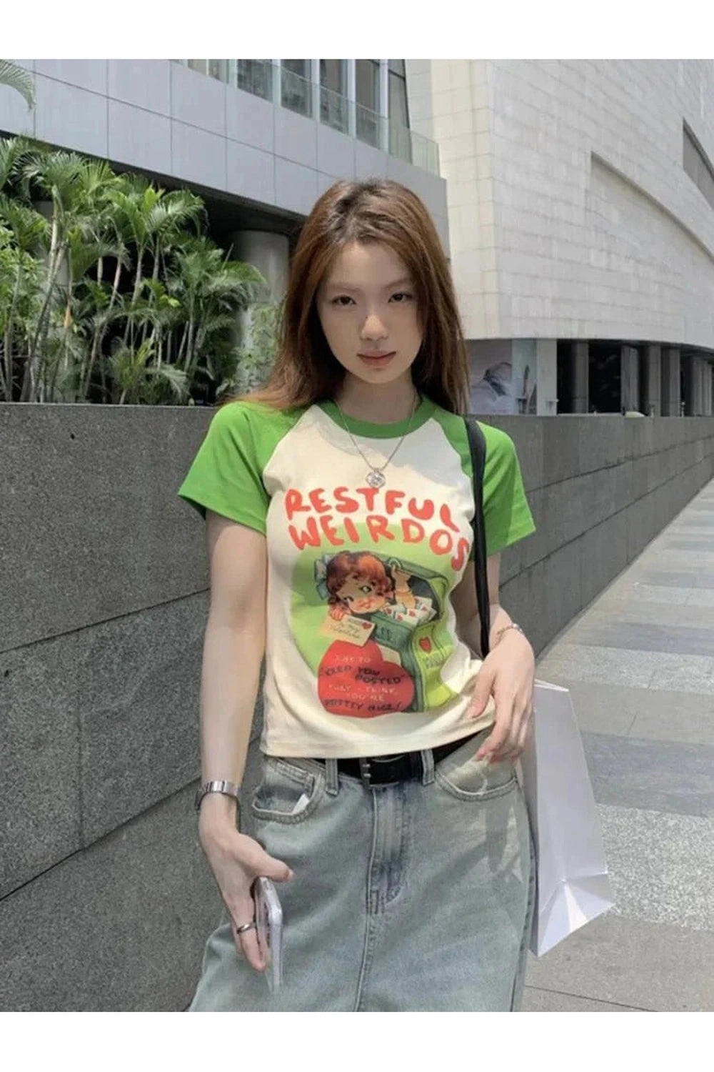 Y2k Letter Print Graphic T-Shirt