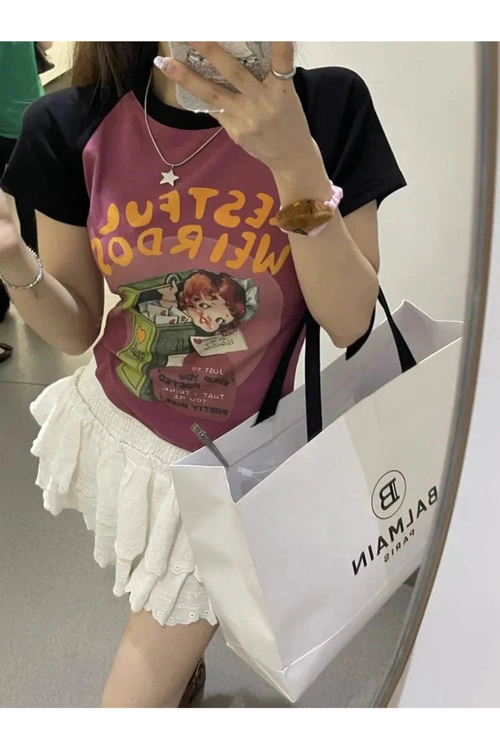 Y2k Letter Print Graphic T-Shirt