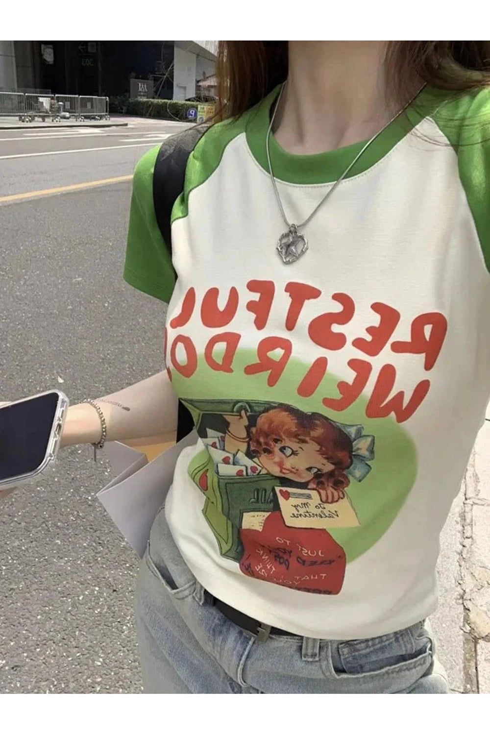 Y2k Letter Print Graphic T-Shirt