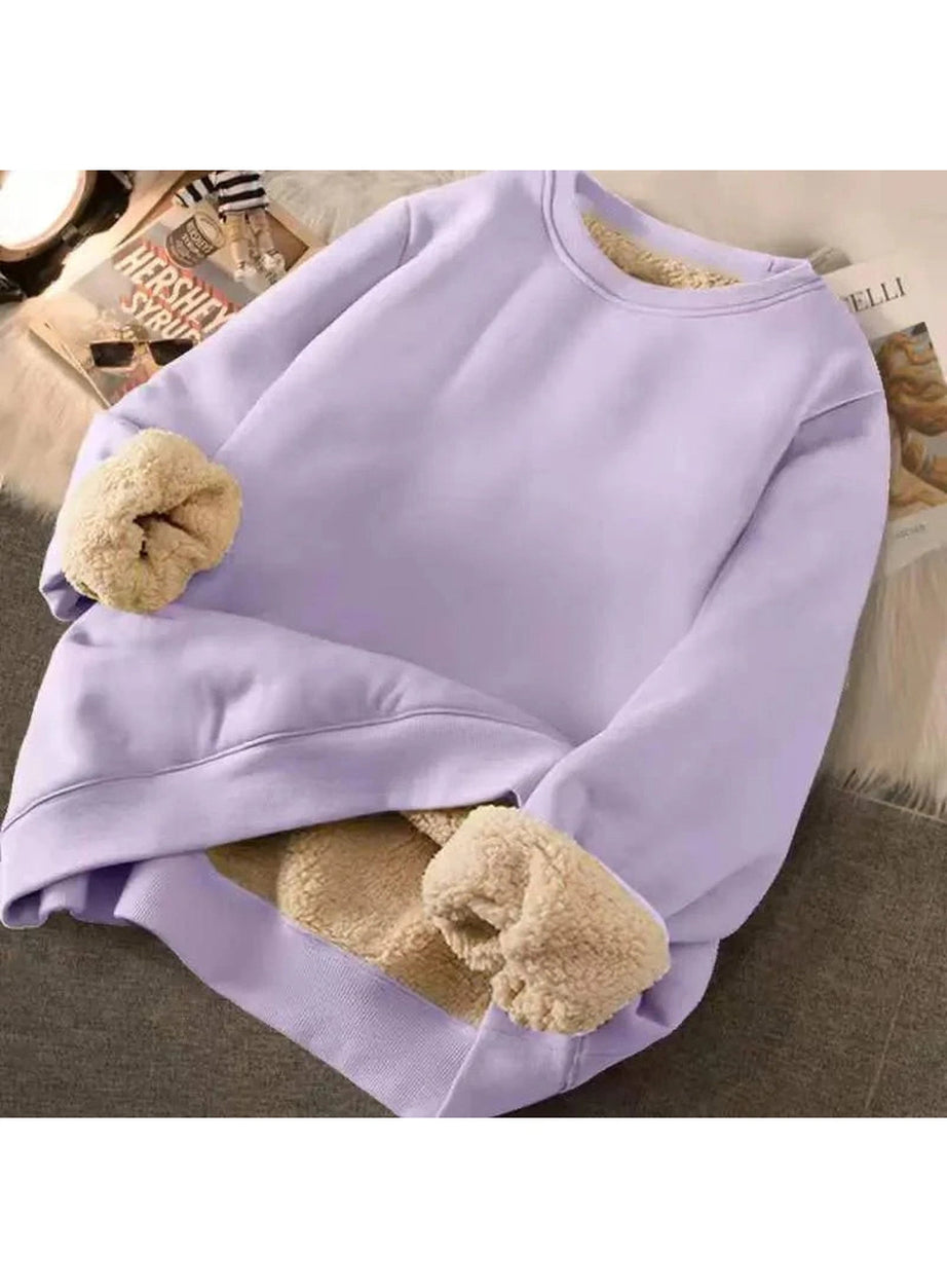 Y2k Letter Print Plush Hooded Sweatshirt