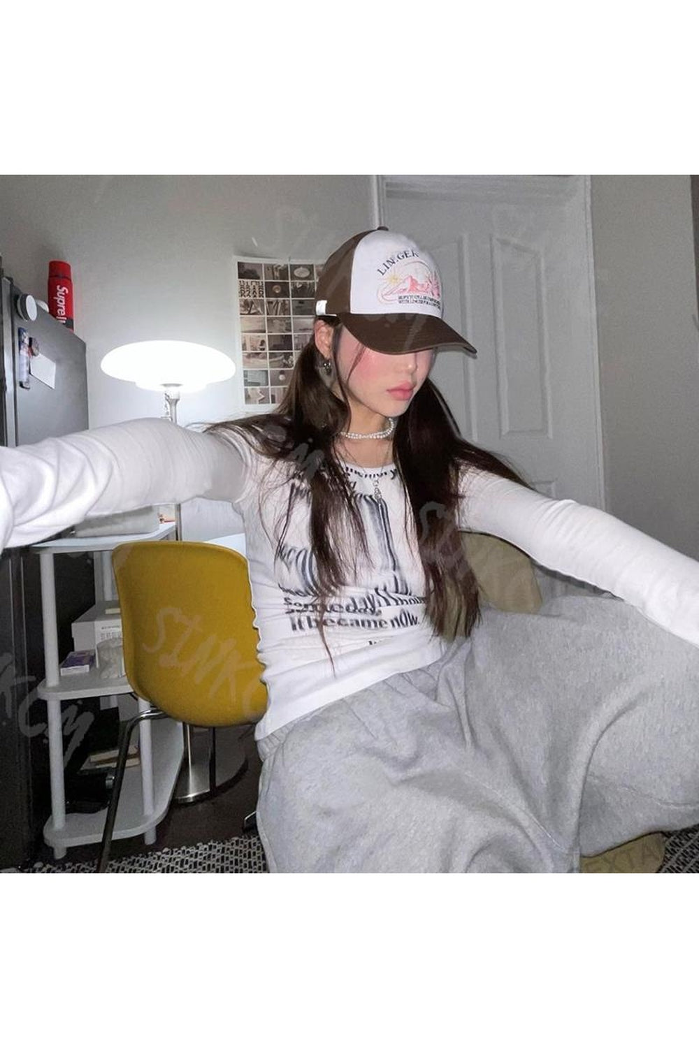 Y2k Letter Printing Long Sleeve T-Shirt