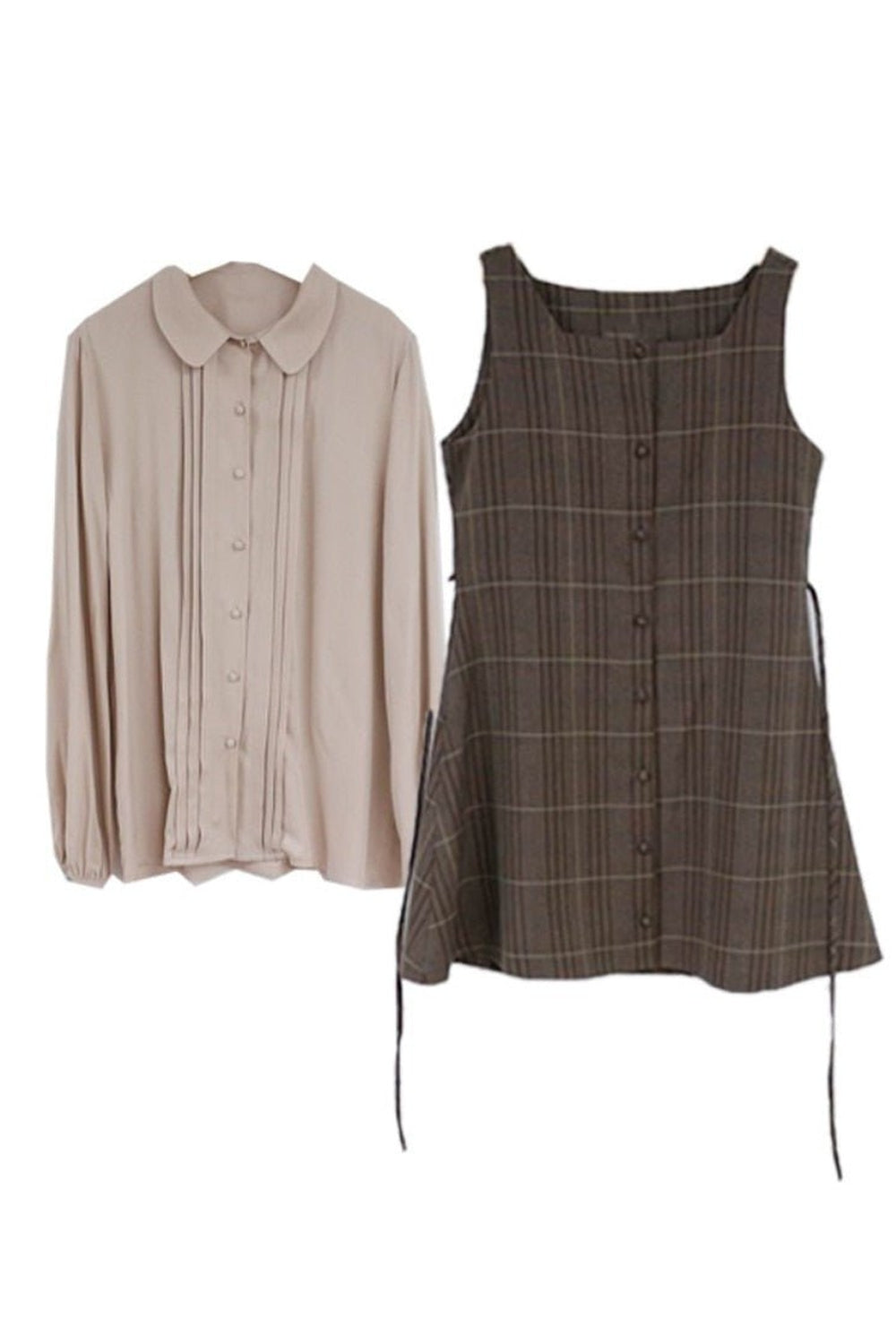 Y2k Light Academia Mini Dress