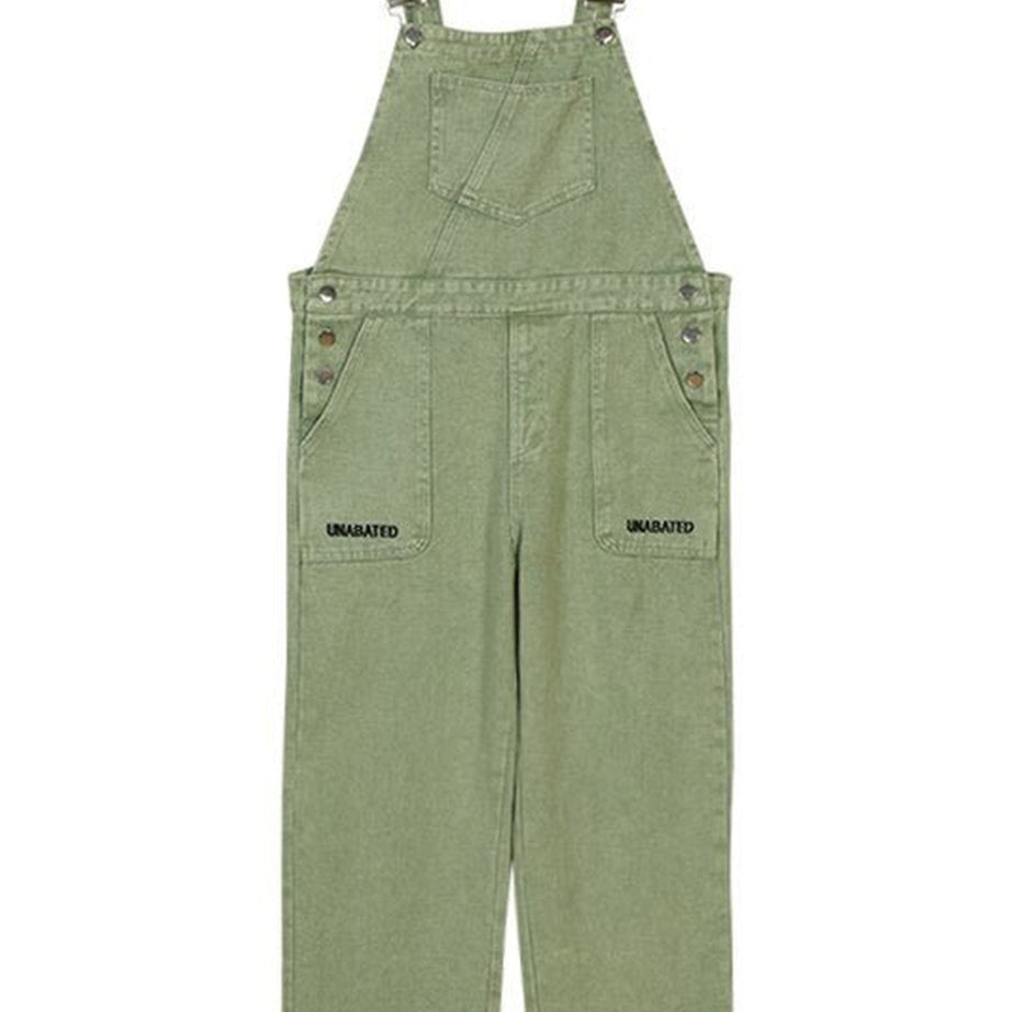 Y2k Light Green Suspender Jeans Jumpsuit