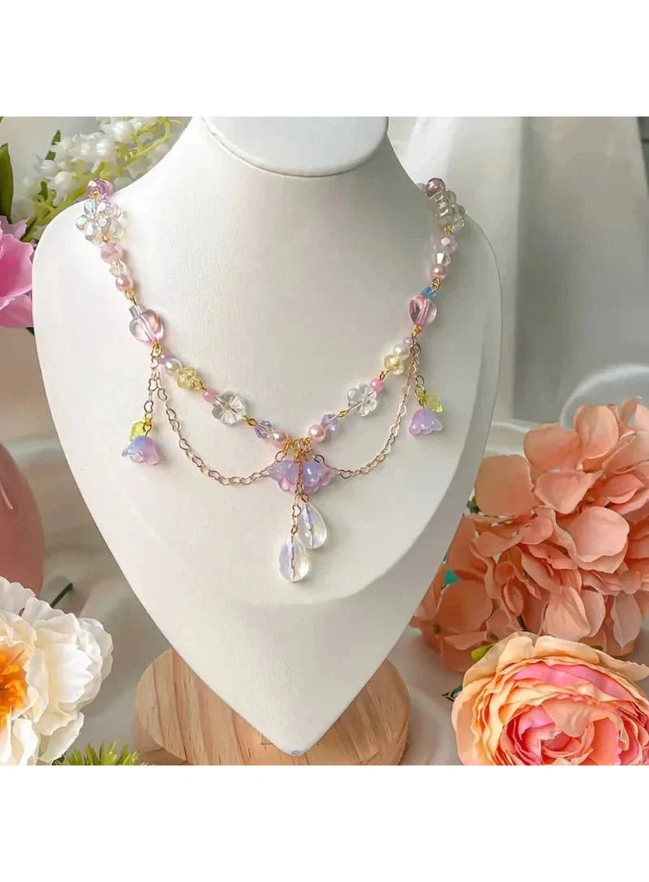 Y2k Lily Floral Necklace