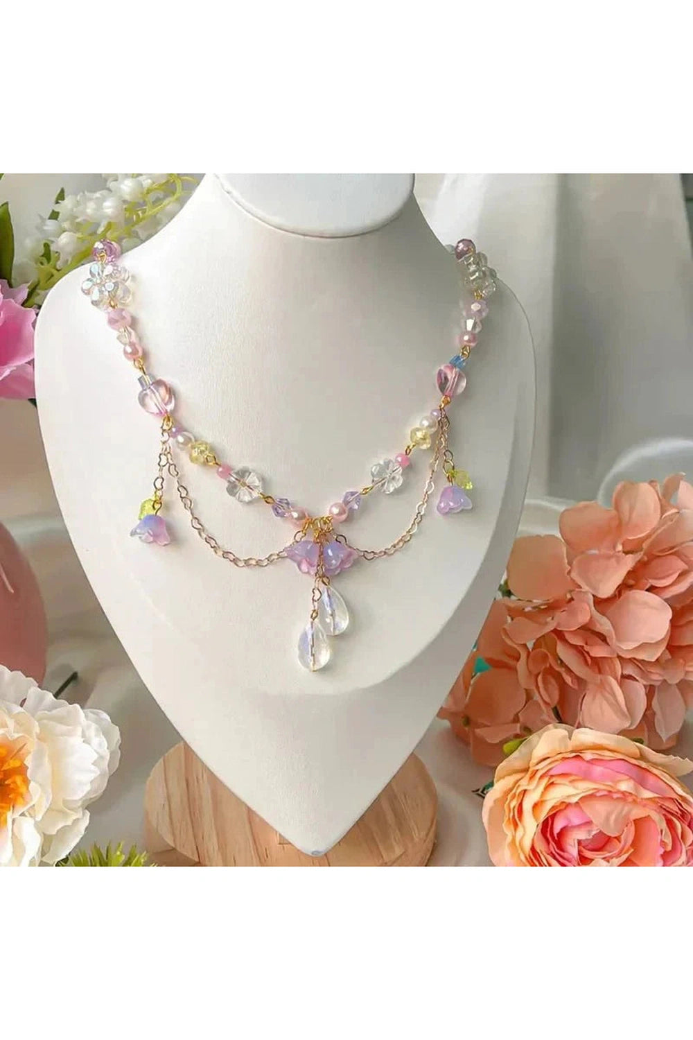 Y2k Lily Floral Necklace