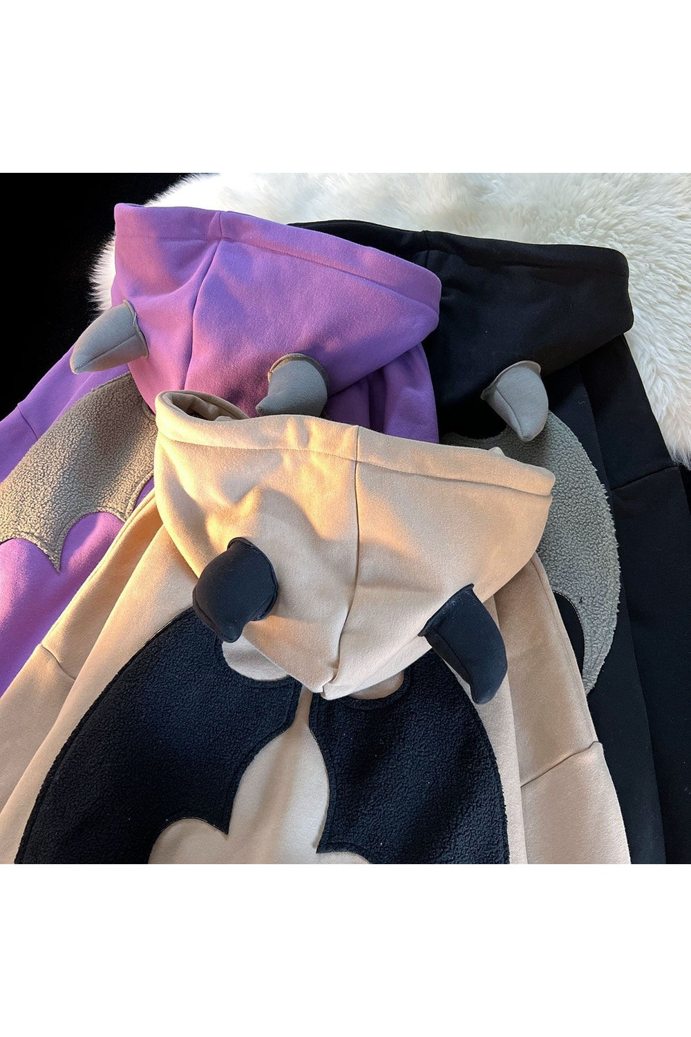 Y2k Little Devil Embroidered Zipper Hoodie