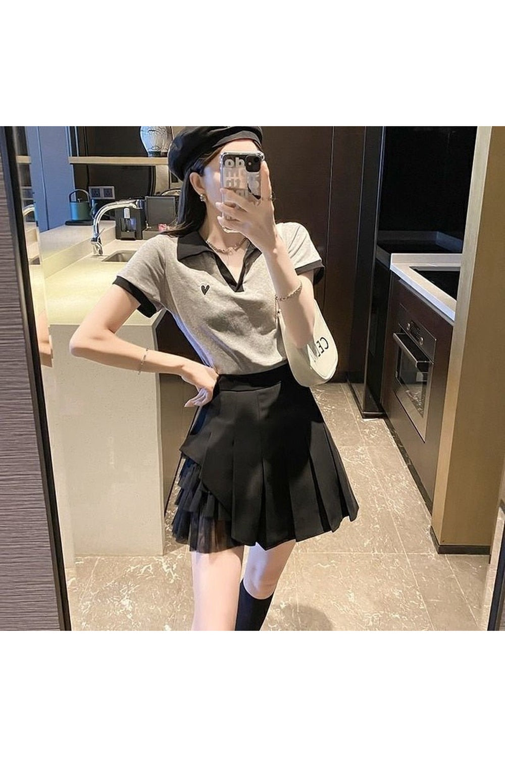 Y2k Kawaii Aesthetic Pleated Skirt