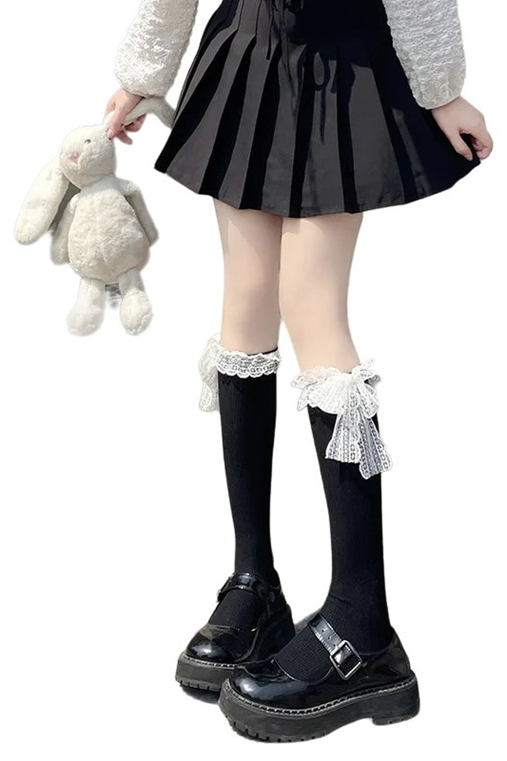 Y2k Kawaii Lace Bow Socks