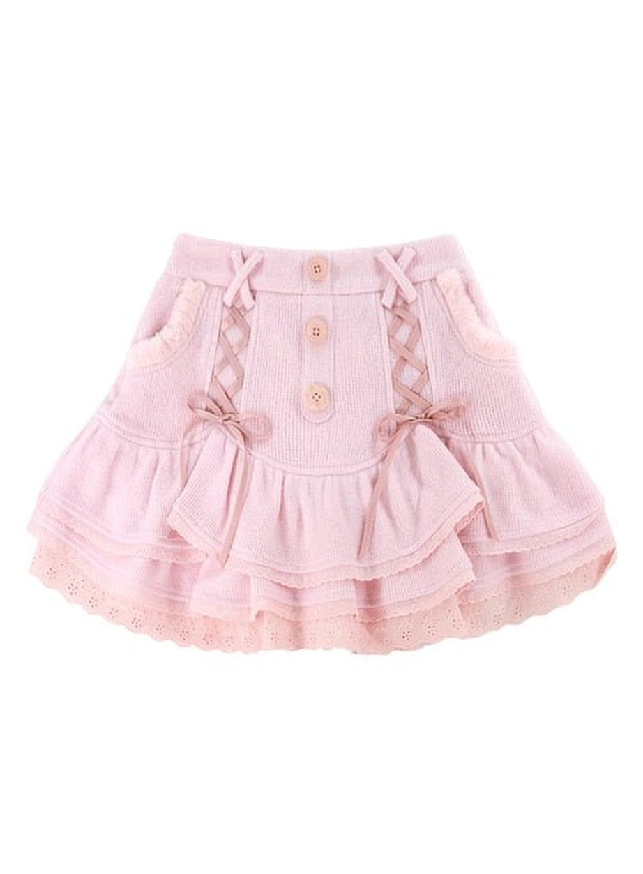 Y2k Kawaii Pastel Mini Skirt