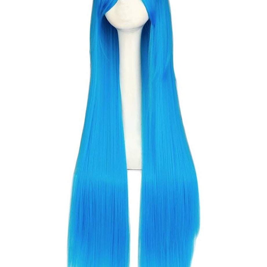 Y2k Long Blue Synthetic Wig