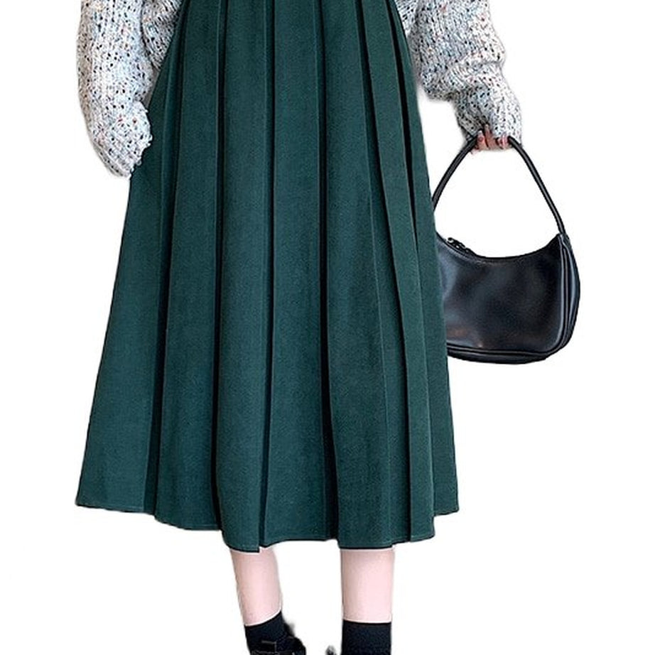 Y2k Long Midi Green Skirt