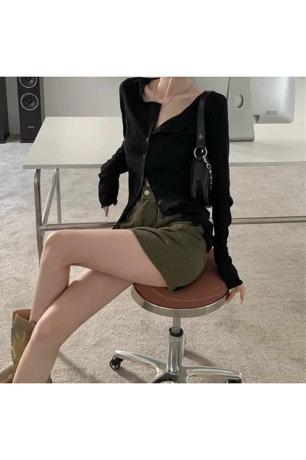 Y2k Long Sleeve Elegant Blouse